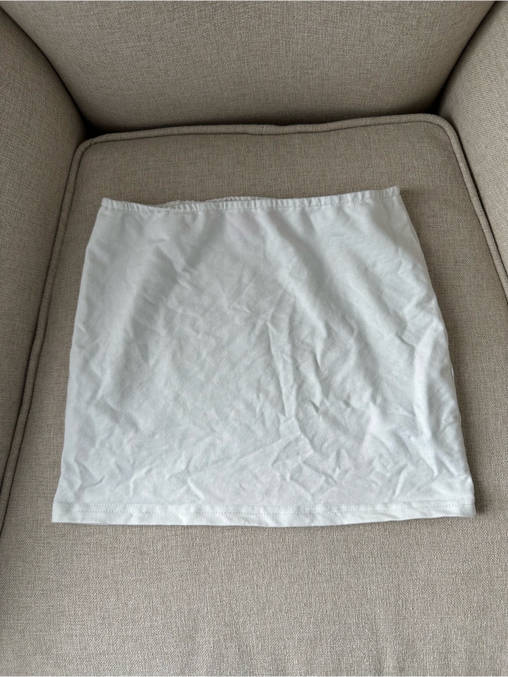 edikted white mini skirt